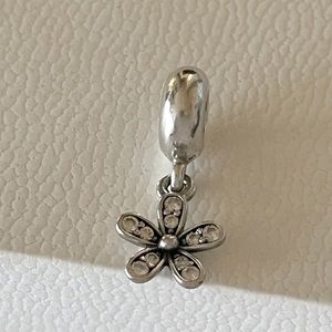 Pandora Diasy dangle charm with clear cubic zirconia